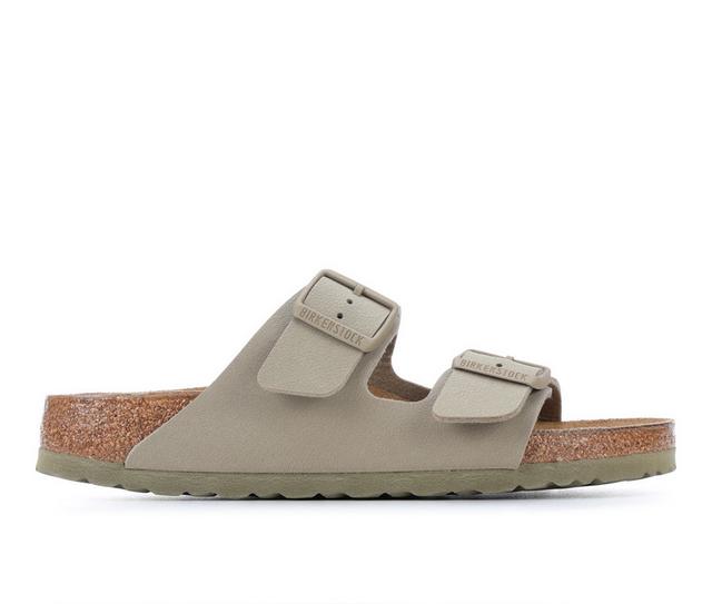 Women's Birkenstock Arizona Footbed Sandals in Faded Khaki color