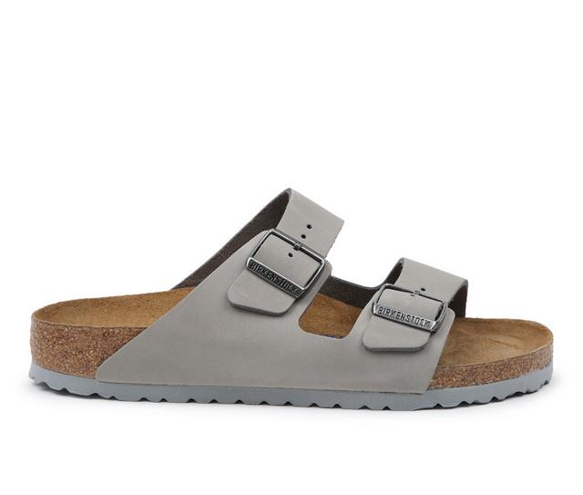 Women's Birkenstock Arizona Footbed Sandals in Dove Gray color