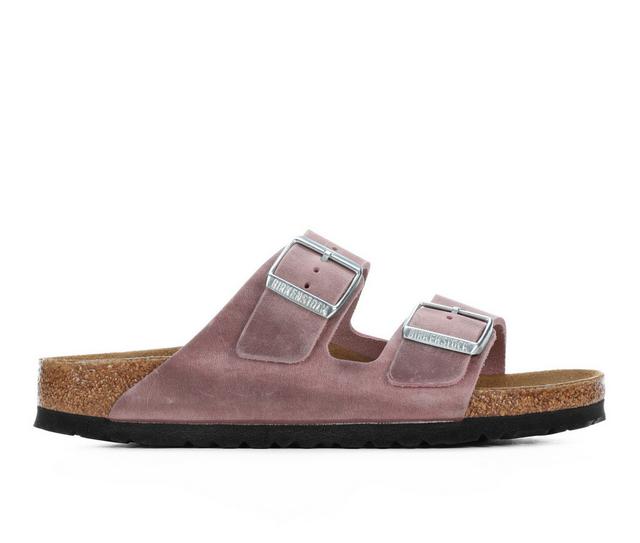 Women's Birkenstock Arizona Footbed Sandals in Lavender color