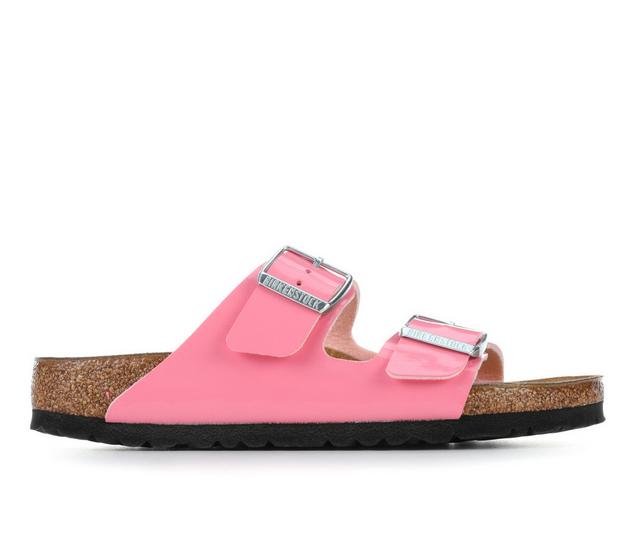 Women's Birkenstock Arizona Footbed Sandals in Pink Patent color