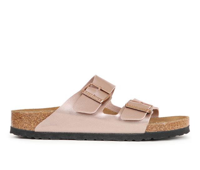 Women's Birkenstock Arizona Footbed Sandals in Copper color