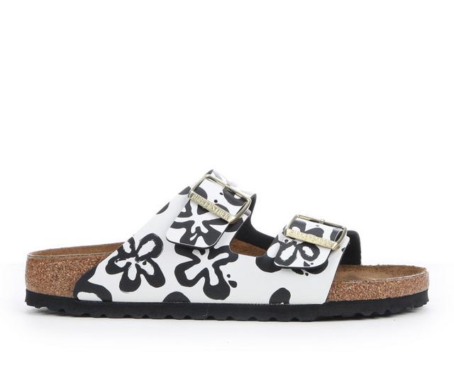 Women's Birkenstock Arizona Footbed Sandals in Blooms W/B color