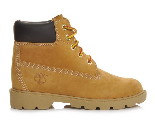 Boys' Timberland Little Kid 10760 6 Inch Classic Boots in Wheat/Honey color