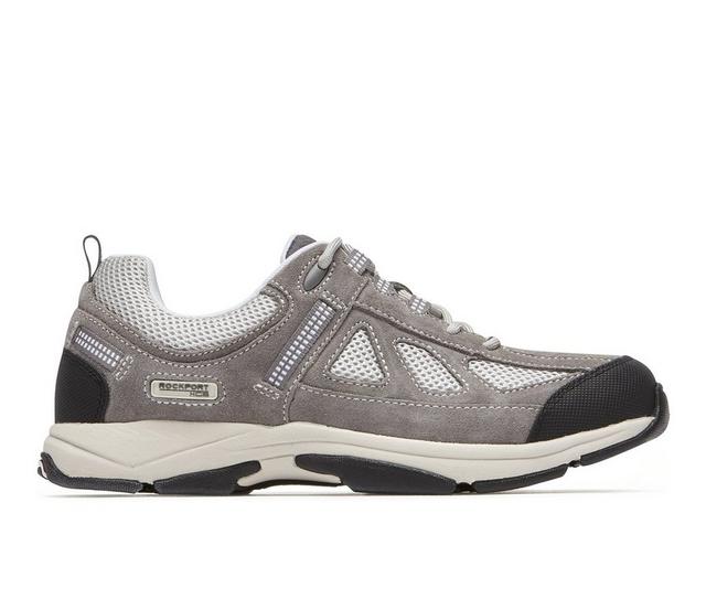 Men's Rockport Rock Cove Sneakers in Grey Suede color