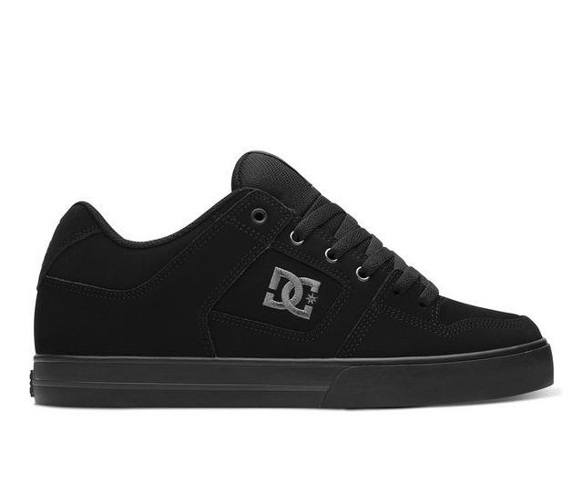 Men's DC Pure Sustainable Skate Shoes in Black/Pirate BK color
