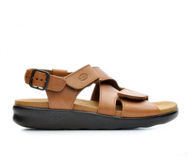 Women's Sas Huggy Sandals in Caramel color