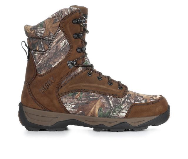 Men's Rocky Retraction Insulated 8" Work Boots in Camouflage color