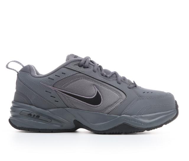 Men's Nike Air Monarch IV Training Shoes in Grey/Black color