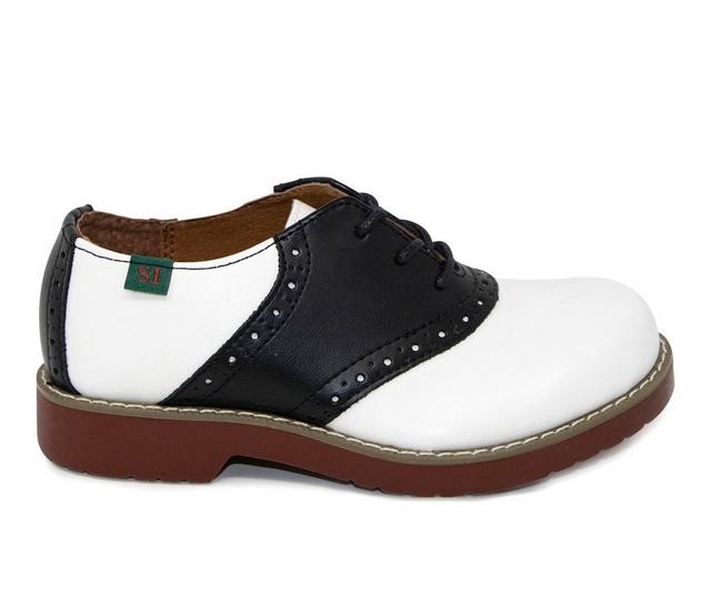 Women's School Issue Varsity Oxfords in White/Black color