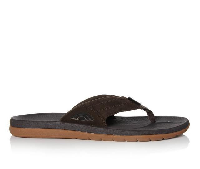Men's Rainbow Sandals Eastcape Flip-Flops in Dark Brown color