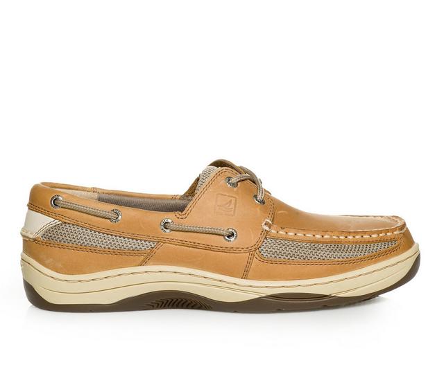 Men's Sperry Tarpon 2 Eye Boat Shoes in Linen/Oat color