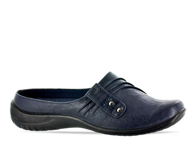 Women's Easy Street Holly Mules in Navy color