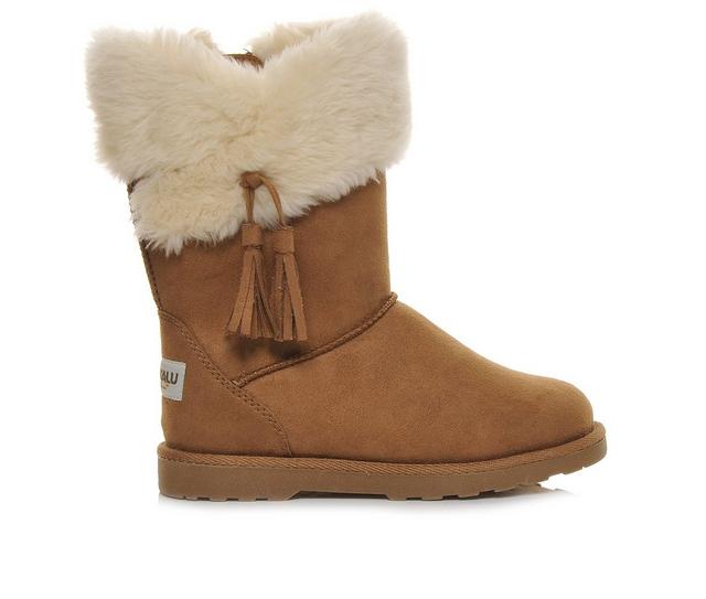 Girls' Makalu Little Kid & Big Kid Iceland Winter Boots in Chestnut color