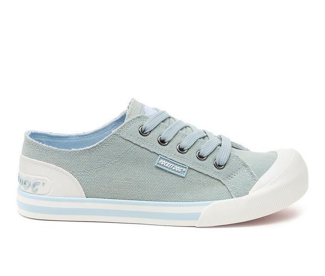 Women's Rocket Dog Jazzin Sneakers in Lt Blue Denim color