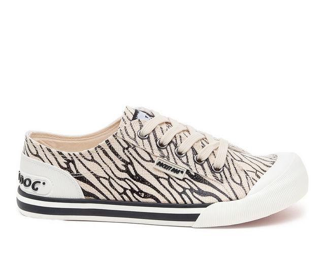 Women's Rocket Dog Jazzin Sneakers in Black/Cream color