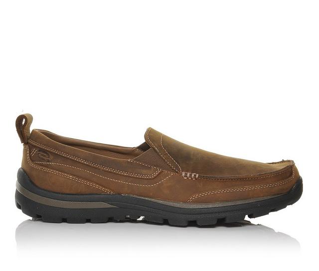 Men's Skechers Gains 63697 Slip-On Shoes in Crazy Horse color