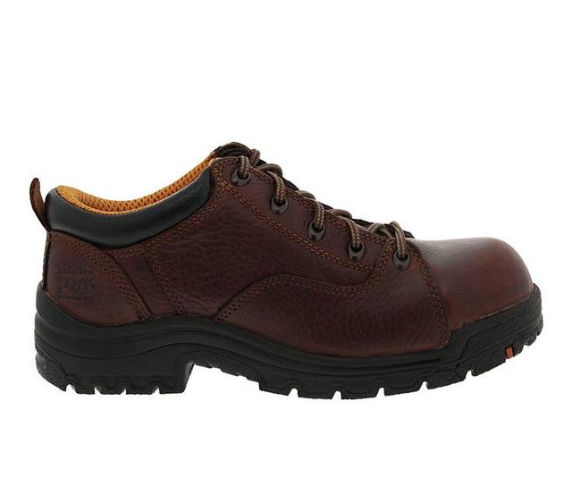 Women's Timberland Pro Titan Ox Steel Toe 63189 - Ladies Work Shoes in Brown color