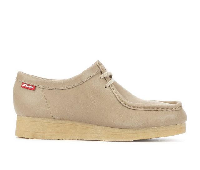 Women's Clarks Padmore Oxfords in Taupe Distress color