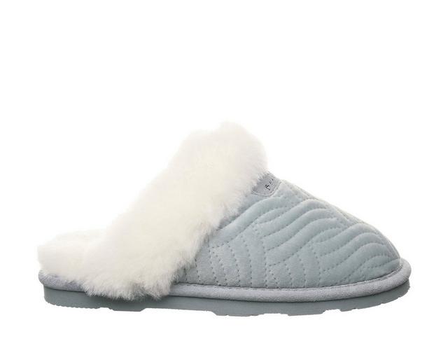 Bearpaw Women's Loki II Winter Clog Slippers in Blue Fog color