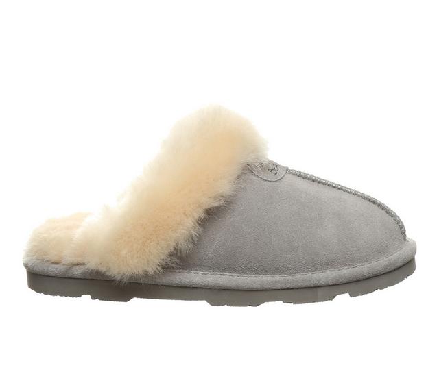 Bearpaw Women's Loki II Winter Clog Slippers in Gray Fog color