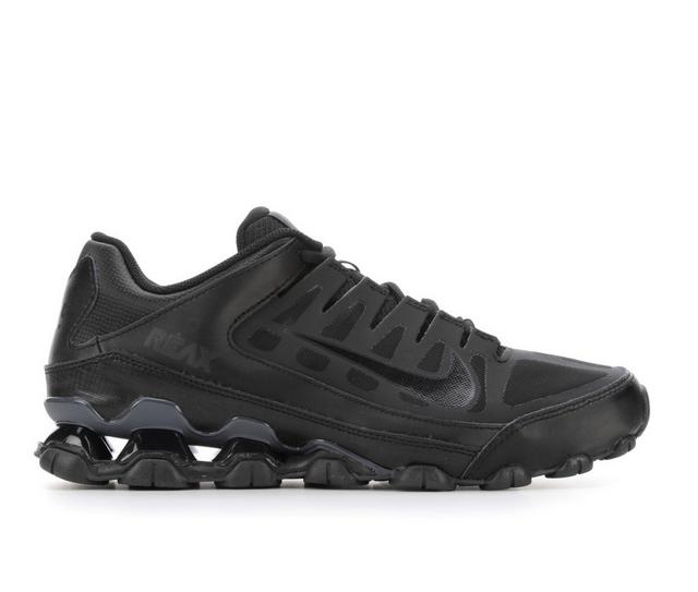Men's Nike Reax 8 Mesh Training Shoes in Blk/Blk/Gray color