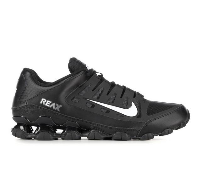 Men's Nike Reax 8 Mesh Training Shoes in Black/White color