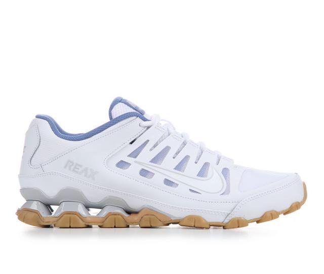 Men's Nike Reax 8 Mesh Training Shoes in Wht/Nvy/Gum color