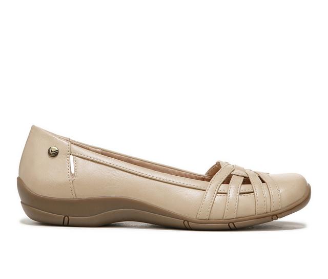 Women's LifeStride Diverse Flats in Tender Taupe color