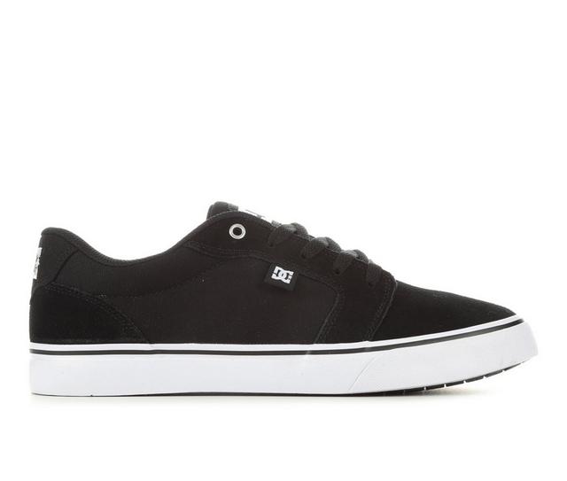 Men's DC Anvil Skate Shoes in Black/Wht/Black color