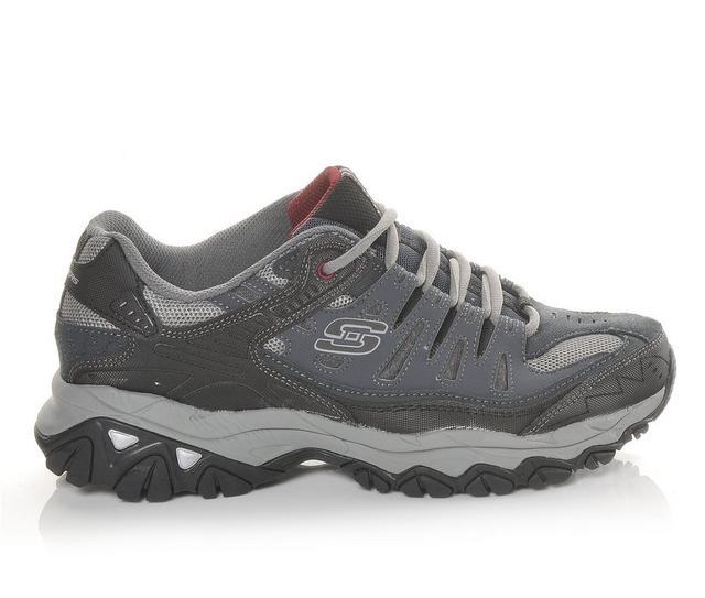 Men's Skechers Memory Fit 50125 Trail Running Shoes in Navy color