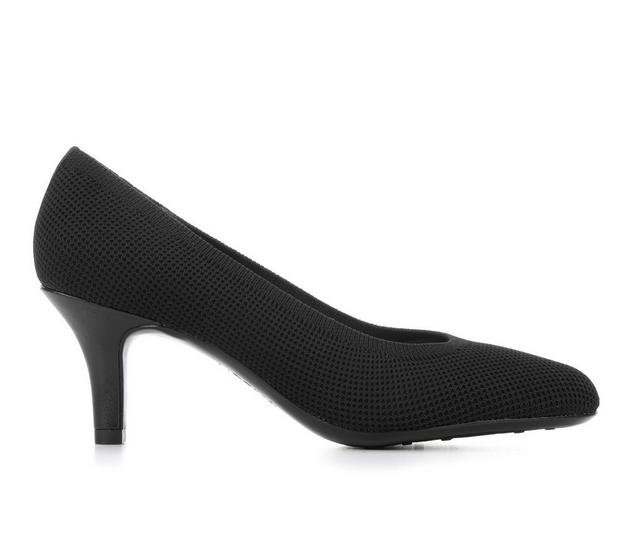 Women's LifeStride Parigi Pumps in Black Knit color