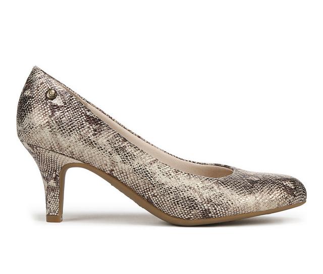 Women's LifeStride Parigi Pumps in Taupe Snake color