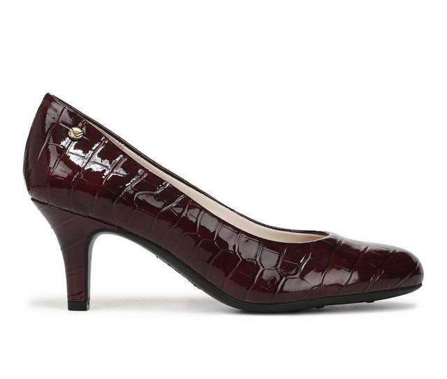 Women's LifeStride Parigi Pumps in Wine Red color
