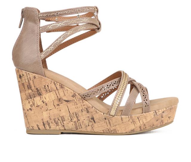 Women's Jellypop Valley Wedges in Light Taupe color