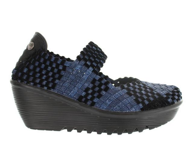 Women's Bernie Mev Lulia Clogs in Jeans Blk Velvt color