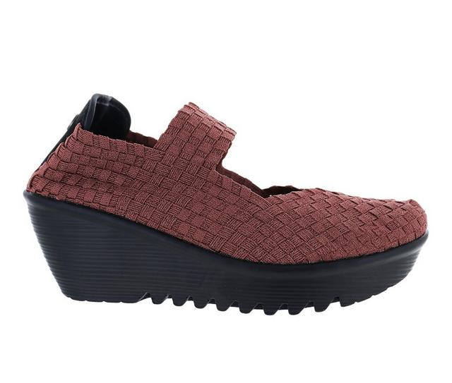 Women's Bernie Mev Lulia Clogs in Marsala Shimmer color