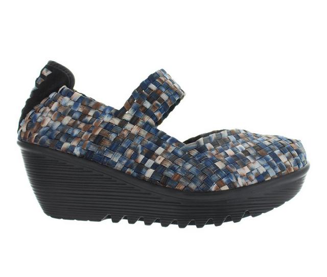 Women's Bernie Mev Lulia Clogs in Navy Camo color