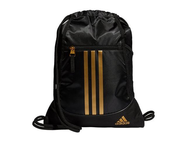 Adidas Alliance II Sackpack  Drawstring Bag in Black/Gold color