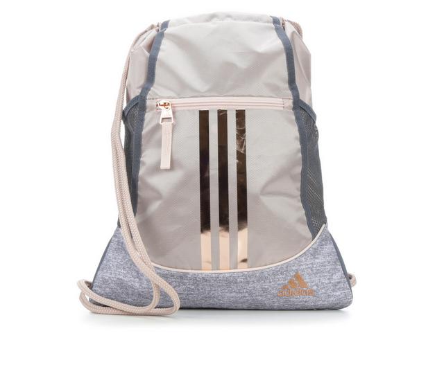 Adidas Alliance II Sackpack  Drawstring Bag in Taupe/Rose Gold color