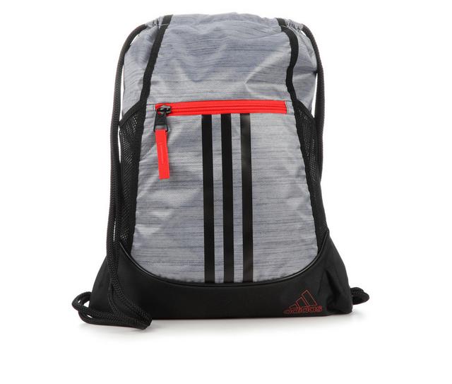 Adidas Alliance II Sackpack  Drawstring Bag in GreyBlkRed color