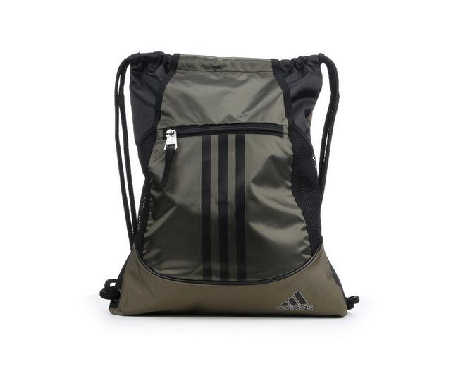 Adidas Alliance II Sackpack  Drawstring Bag in Olive Stratta color