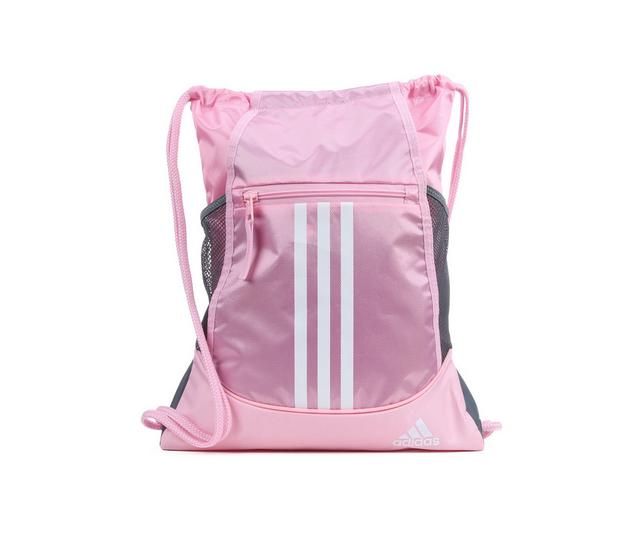 Adidas Alliance II Sackpack  Drawstring Bag in True Pink/White color