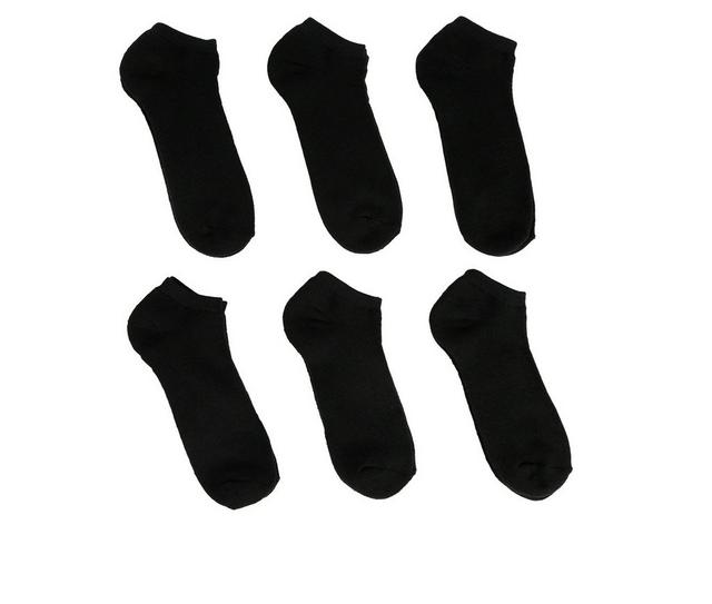 Sof Sole Adult 6 Pair No Show in Black 10-4.5 S color