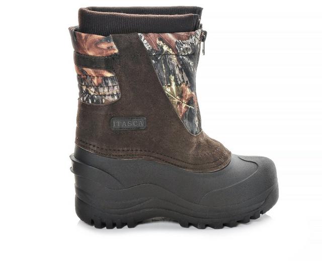 Boys' Itasca Sonoma Little Kid & Big Kid Snow Stomper Camo Winter Boots in Camo color