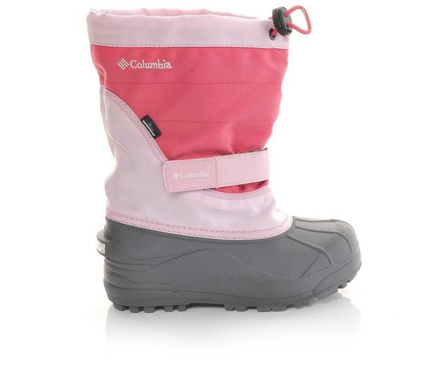 Girls' Columbia Powderbug Plus II G 1-7 Winter Boots in Satin Pink color