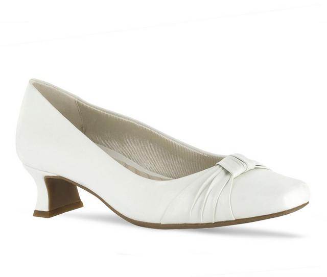 Women's Easy Street Waive Pumps in White color