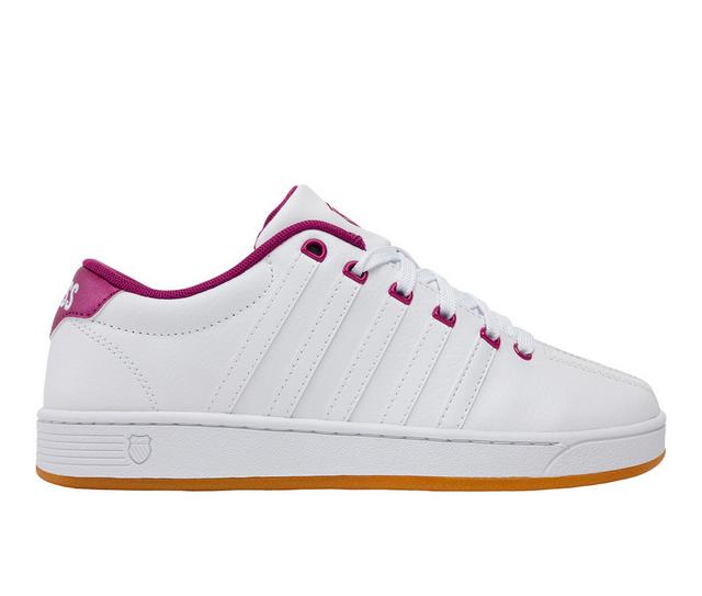 Women's K-Swiss Court Pro Sneakers in Wht/Cactus/Flwr color