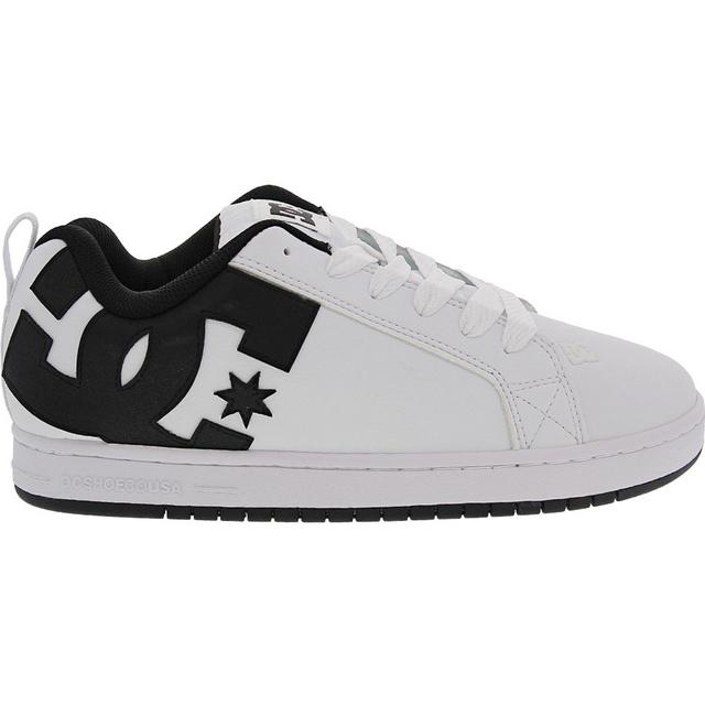 Men's DC Court Graffik Skate Shoes in White/Black color