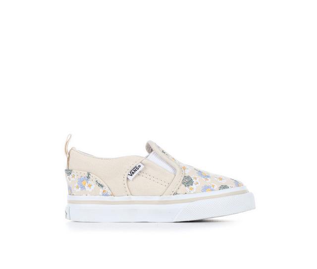 Kids' Vans Toddler Asher V Skate Shoes in Floral Rainy color