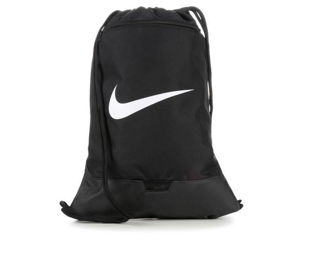 Nike Brasilia Gymsack Drawstring Bag in Black/White color